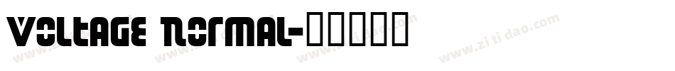 Voltage Normal字体转换